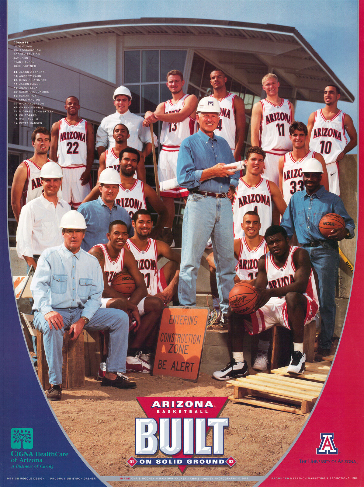 Arizona basketball poster 2001-02